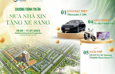 Chương trình Tri ân Mua nhà xịn-Tặng xe sang
